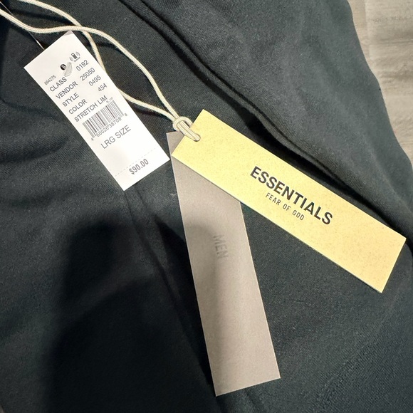 Fear of God Essentials Pullover Hoodie 'Stretch Limo' Black - Picture 10 of 14